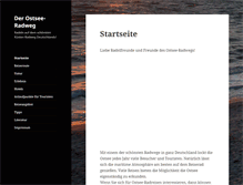 Tablet Screenshot of ostsee-radweg.org